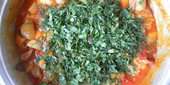 Рецепт мясного рагу с овощами