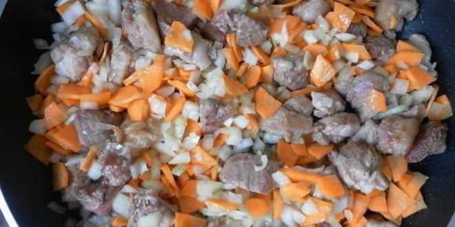Рецепт мясного рагу с овощами