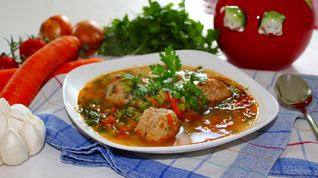 Рецепт Овощного рагу с фрикадельками