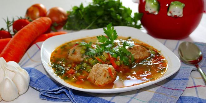 Рецепт Овощного рагу с фрикадельками