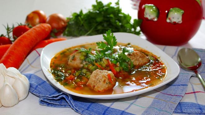 Рецепт овощного рагу с фрикадельками