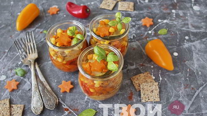 Рецепт овощного рагу с курицей