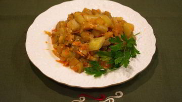 Рецепт Рагу из баклажанов вкусное