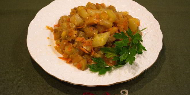 Рецепт Рагу из баклажанов вкусное