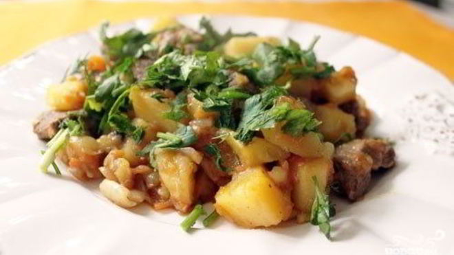 Рецепт рагу из баранины сытное