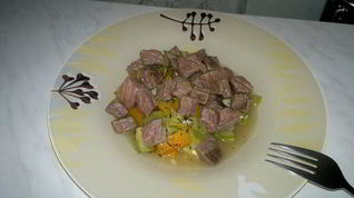 Рецепт Рагу из молодых овощей и говядины