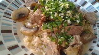 Рецепт Рагу из телятины с грибами