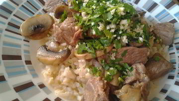 Рецепт Рагу из телятины с грибами