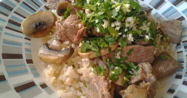 Рецепт Рагу из телятины с грибами