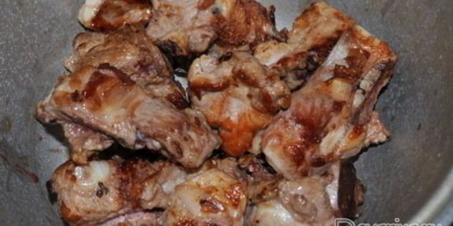 Рецепт рагу со свиными ребрышками