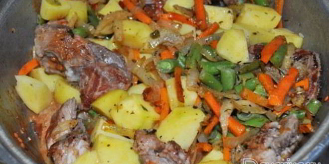 Рецепт рагу со свиными ребрышками