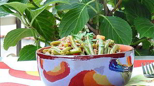 Рецепт Стручковой фасоли с мясным рагу