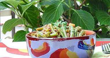 Рецепт Стручковой фасоли с мясным рагу