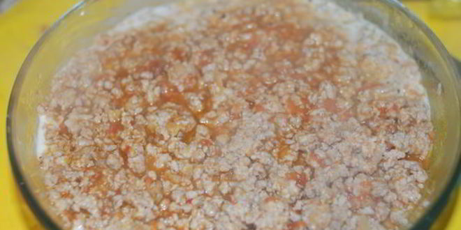 Рецепт запеченного овощного рагу с мясным фаршем