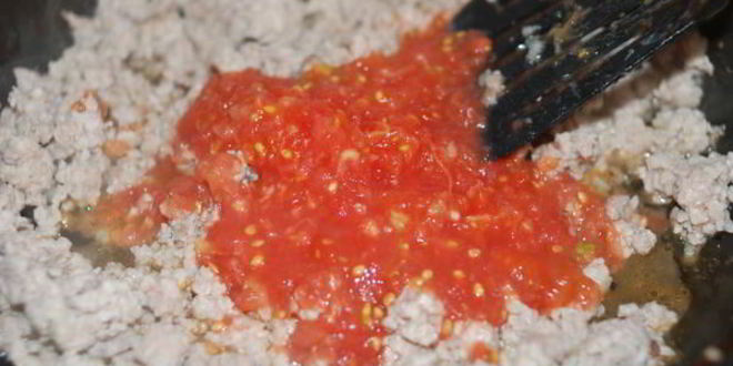 Рецепт запеченного овощного рагу с мясным фаршем