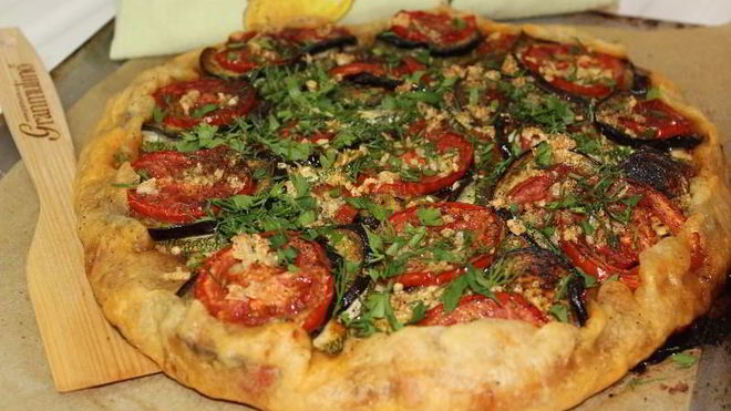 Рецепт рататуя на хрустящей галете