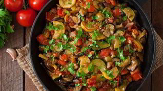 Рецепт Рататуя на сковороде