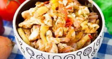 Рецепт Рататуя с куриной грудкой