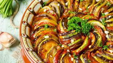 Рецепт Рататуя с моцареллой