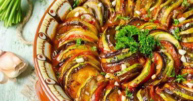 Рецепт Рататуя с моцареллой