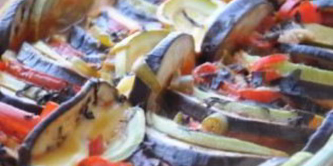 Рецепт рататуя с сыром в остром соусе