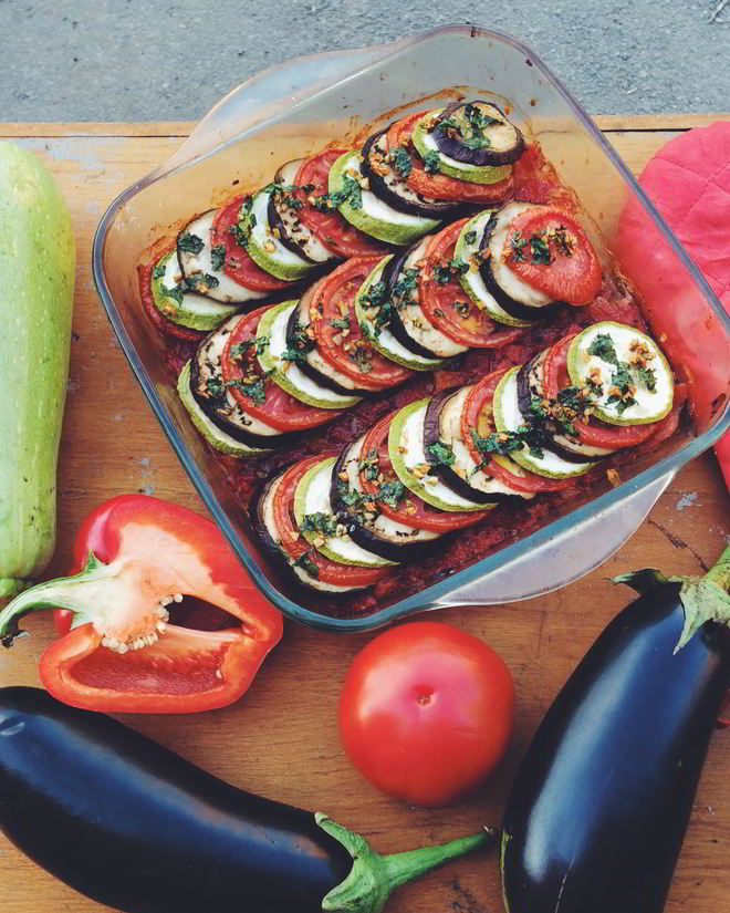 Рецепт рататуя с тимьяном