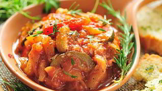 Рецепт Рататуя с жареной индейкой