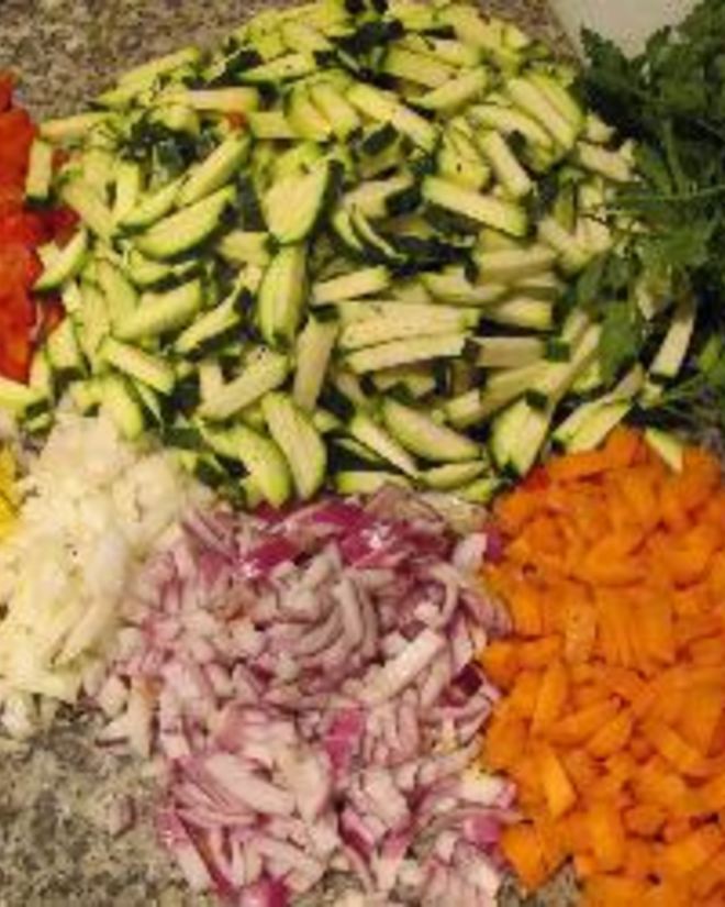 Рецепт тушеных кабачков и баклажаны