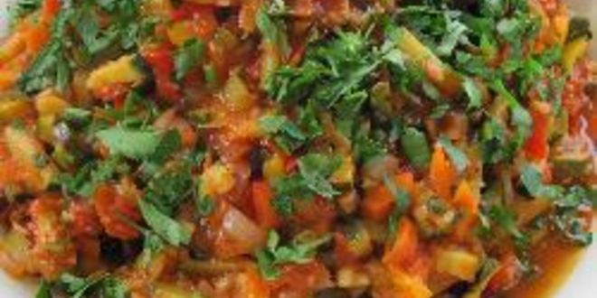 Рецепт тушеных кабачков и баклажаны