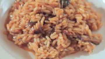 Рецепт Итальянского ризотто с сухими грибами