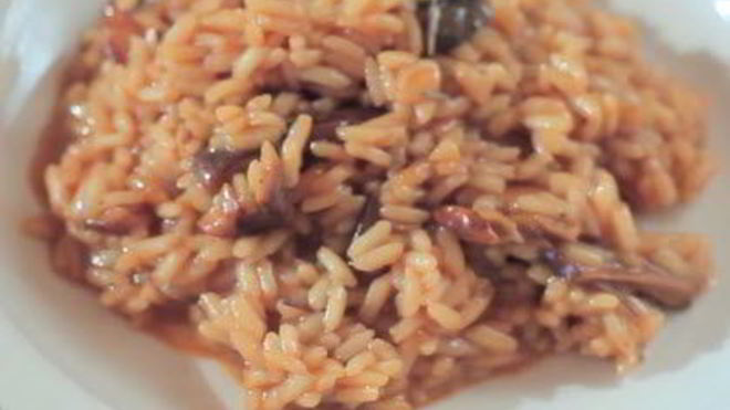 Рецепт итальянского ризотто с сухими грибами