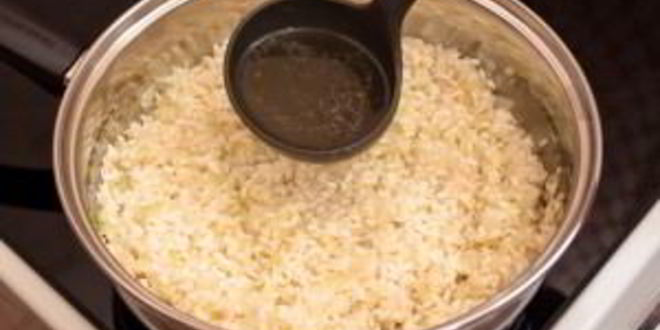 Рецепт ризотто с беконом и болгарским перцем