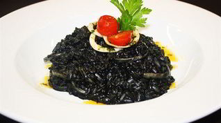 Рецепт Ризотто с чернилами каракатицы