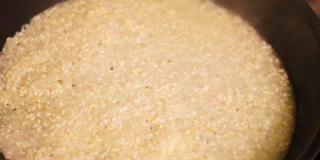 Рецепт ризотто с фенхелем, цукини и мятой