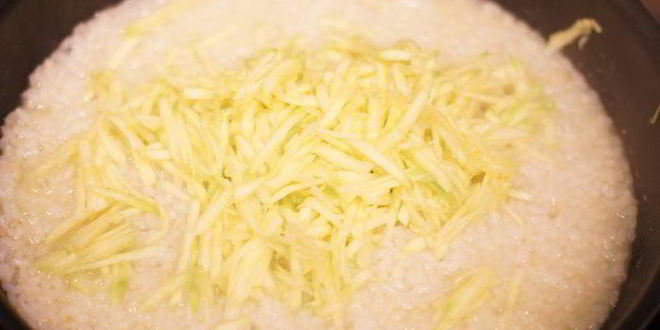 Рецепт ризотто с фенхелем, цукини и мятой