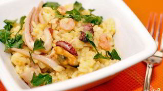 Рецепт Ризотто с коктейлем из морепродуктов