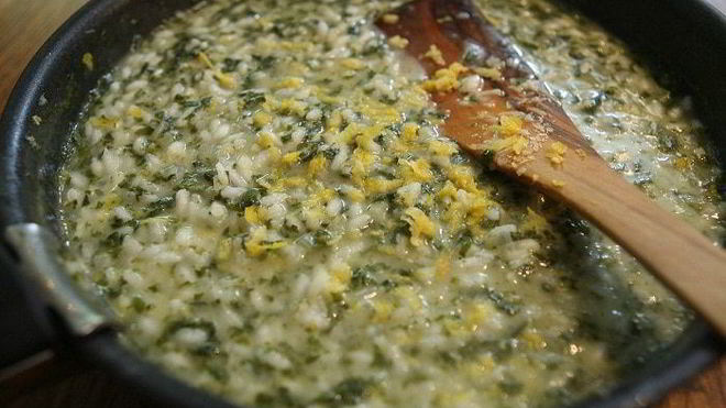 Рецепт ризотто с крапивой