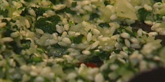 Рецепт ризотто с крапивой