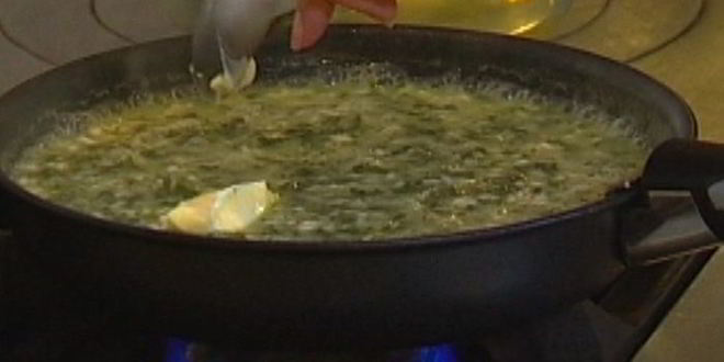 Рецепт ризотто с крапивой