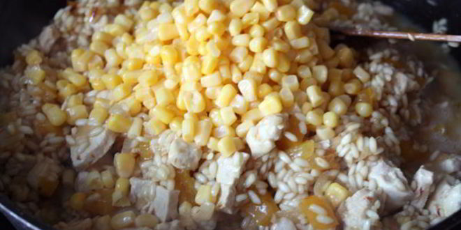 Рецепт ризотто с курицей