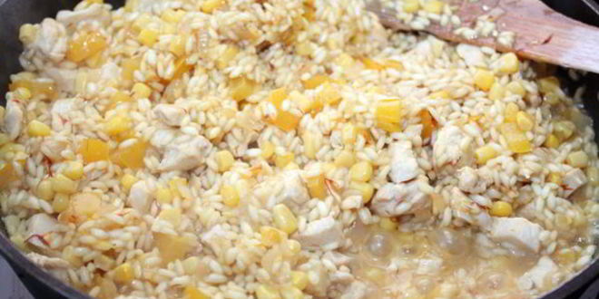 Рецепт ризотто с курицей