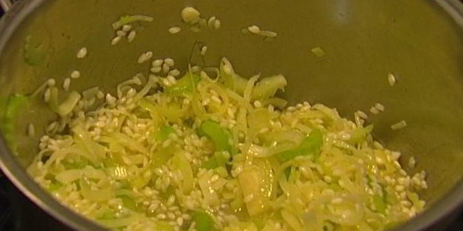 Рецепт ризотто с лангустинами