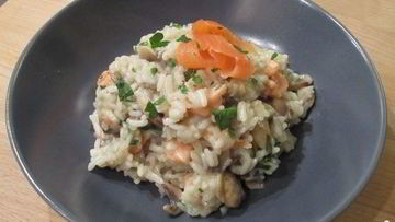 Рецепт Ризотто с лососем
