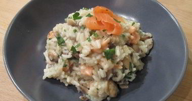 Рецепт Ризотто с лососем