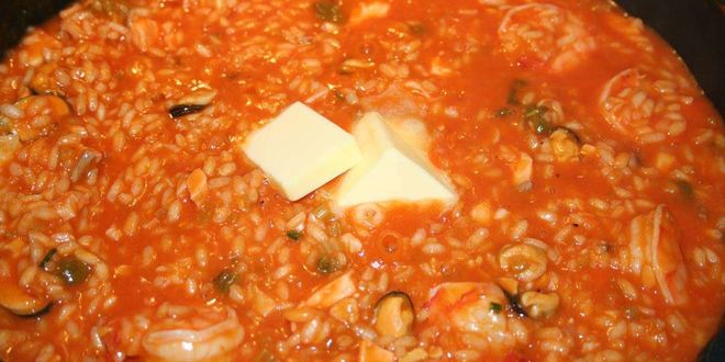 Рецепт ризотто с морепродуктами
