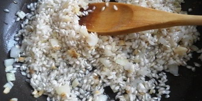 Рецепт ризотто с петрушкой и фетой