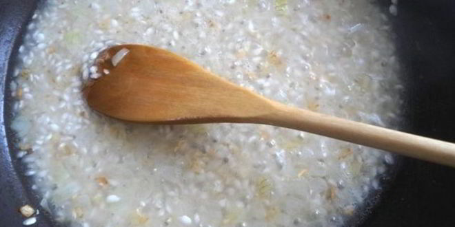 Рецепт ризотто с петрушкой и фетой