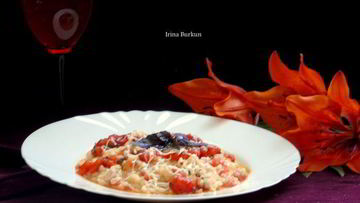 Рецепт Ризотто с помидорами и базиликом