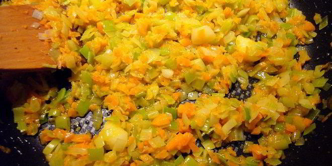 Рецепт ризотто с шампиньонами и овощами