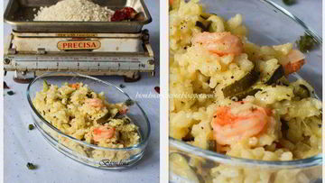 Рецепт Ризотто с цукини и креветками